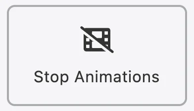 stop animations