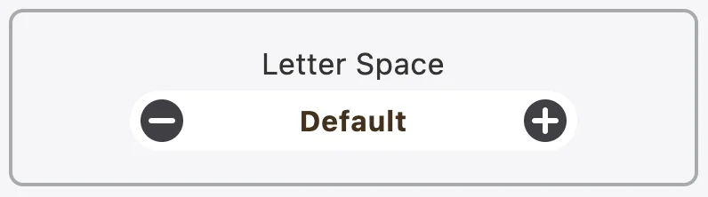 Letter space