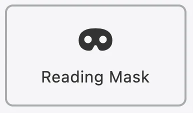 Reading mask