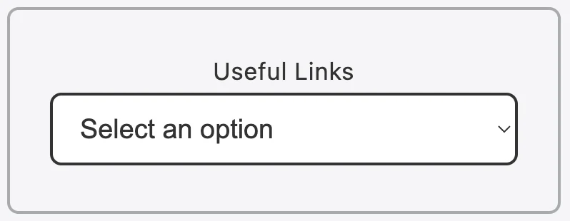 Choose useful link